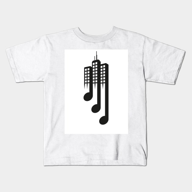 City Music Kids T-Shirt by AlexPDJ